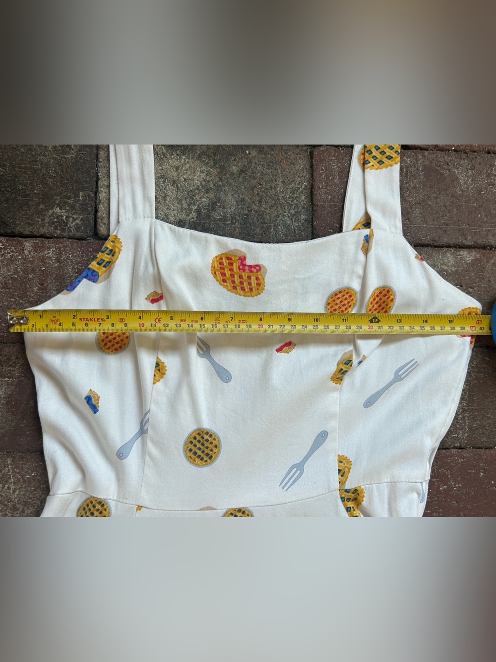 Hearts & Roses White Pie Print Sundress - Picture 3 of 6